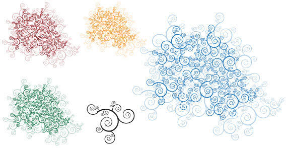 Swirl Ornaments Free Vector Graphics