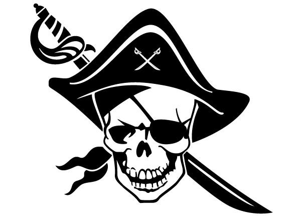 One-Eyed Pirate Skull