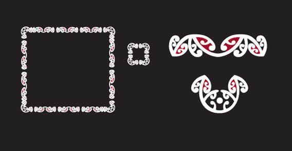 Maori Border Free Vector