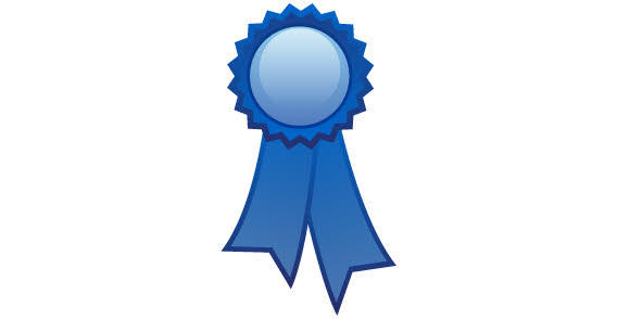 Round ribbon tag vector