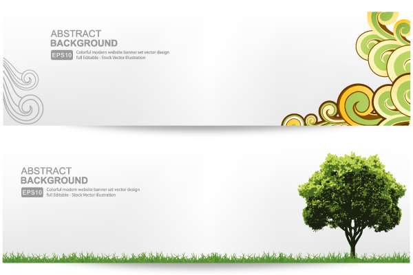 Free Abstract Banner Background Vector