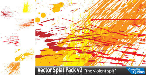 Color Splatter Free Vector