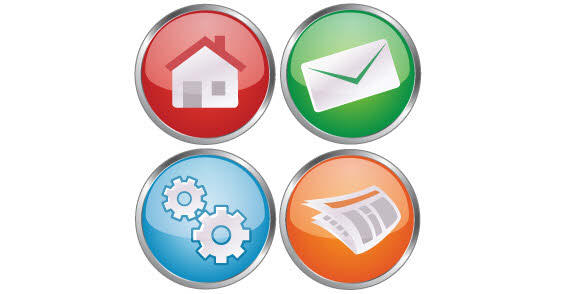 Round Icons Vector Illustration