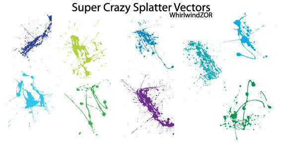Grunge Splatter Free Vector