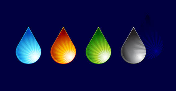 Water Drops Free Vector