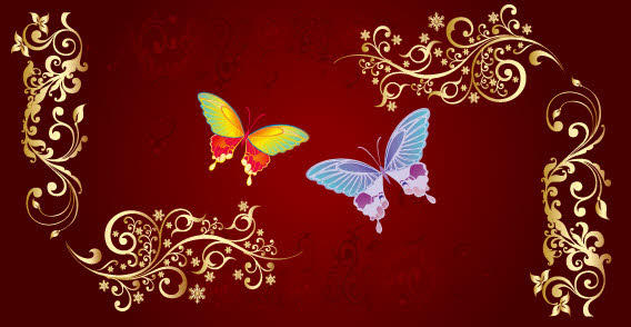 Butterfly Flowers Vector