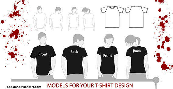 T-shirt models