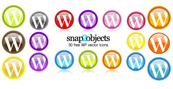 Free WordPress Icons Vector