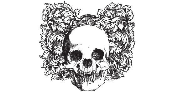 Skull with Ornaments
