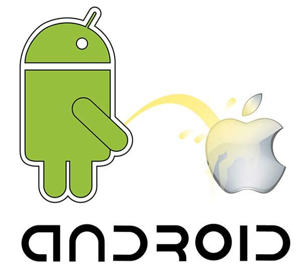 Android vs Apple Vector Resource
