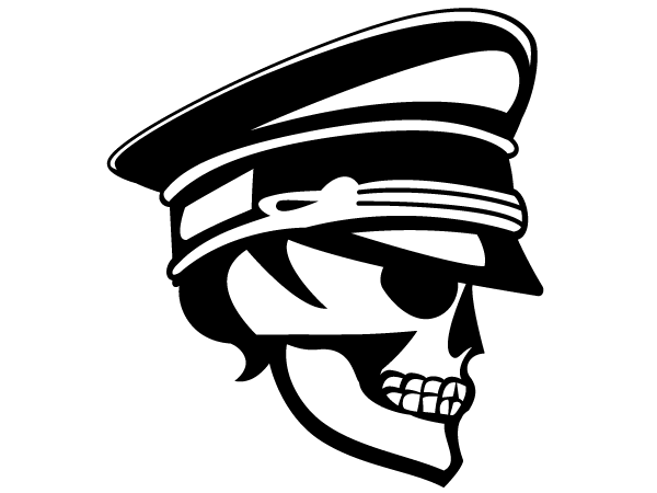 Skull Officer Vector Image
