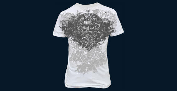 T-shirt design on back
