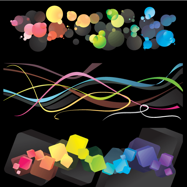 Free Vectors: Colorful Backgrounds