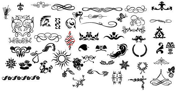 Free Vector Flourishes