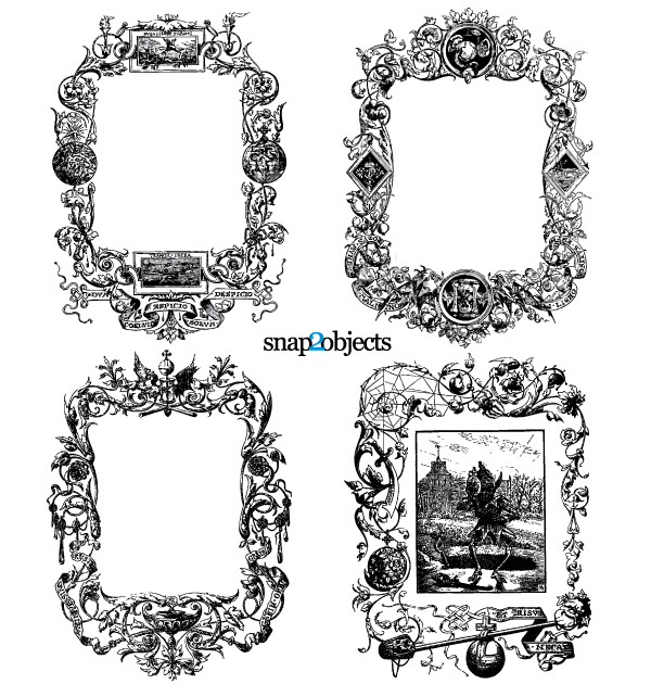 Floral Ornaments Vintage Frames Vector Graphics Free