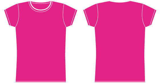 Girls t-shirt template