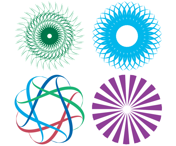 Colorful Shapes Design Elements Vector Free