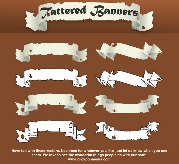 Free Scroll Banner Vector Art