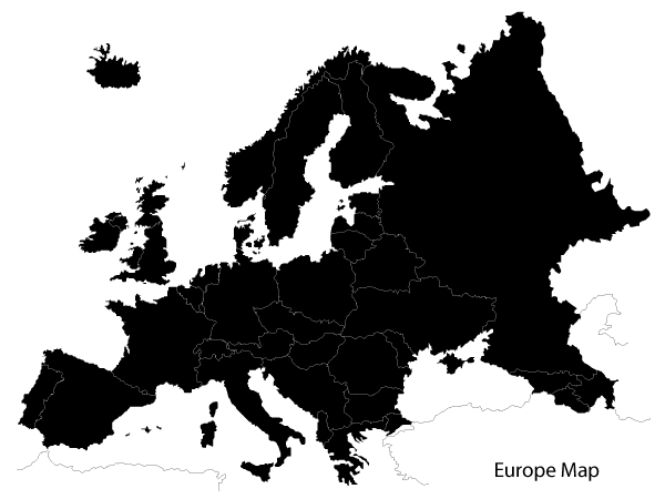 Europe Map Vector Free Download