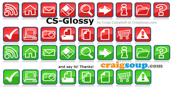 Vector Glossy Icons