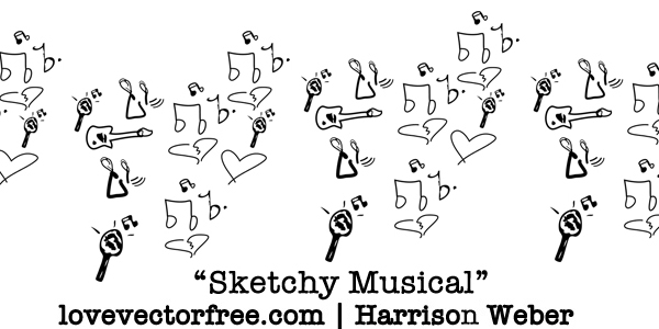 Sketchy Musical Vector