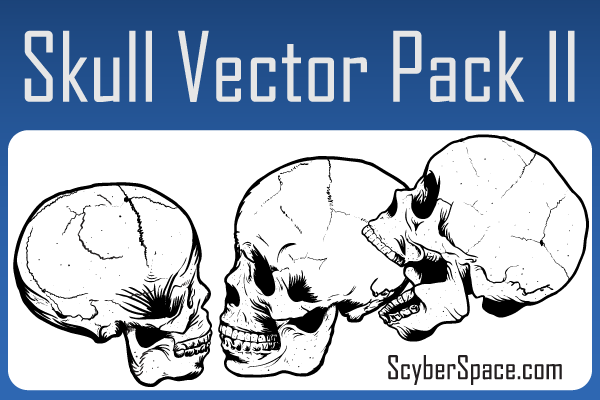 Free Skull Vector Pack Illustrator