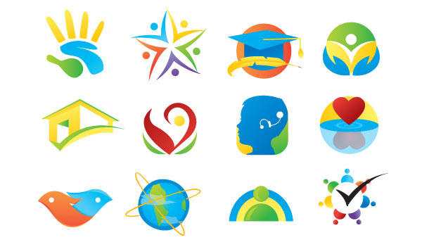12 Vector Elements for Logo