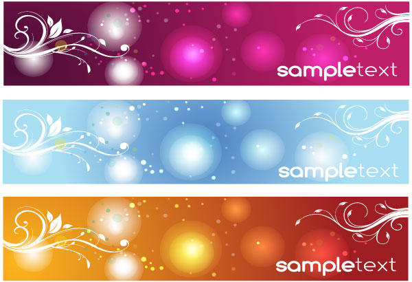 Free Vector Floral Banners