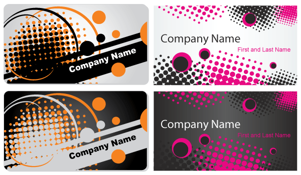 Abstract Business Card Vector Template