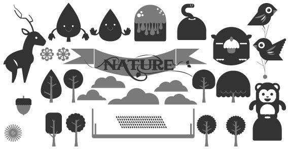 Happy Forest Vector Pack