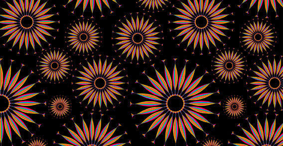Seamless Flower Pattern Free Vector