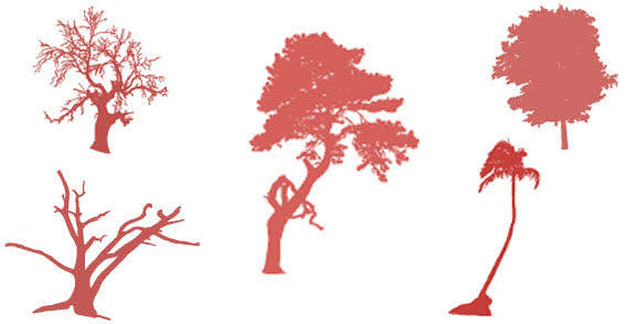 Vector Tree Silhouette