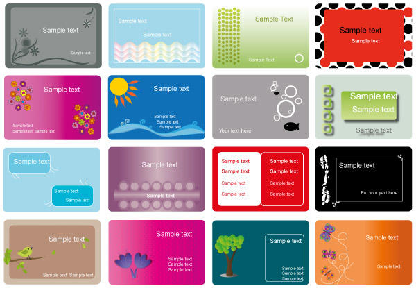 Business Card Free Vector Set
