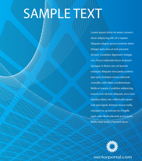 Free Abstract Blue Vector Background