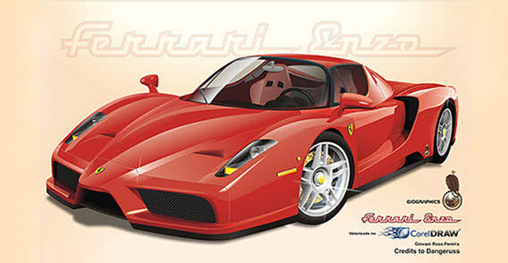 Ferrari Car Vector