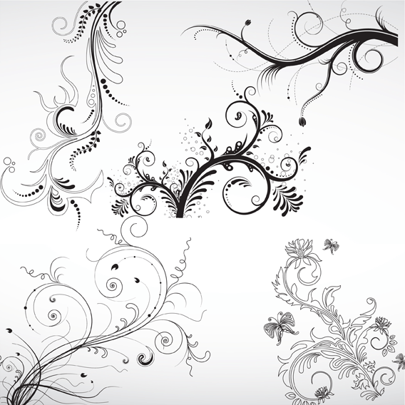 Floral Ornaments Vector Pack