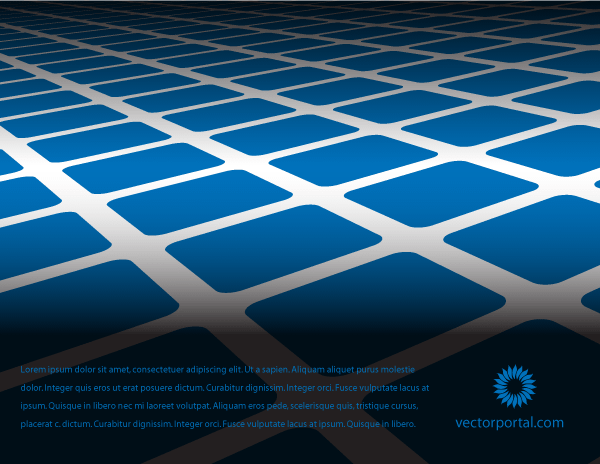 Abstract Blue Tiles Vector Background Free