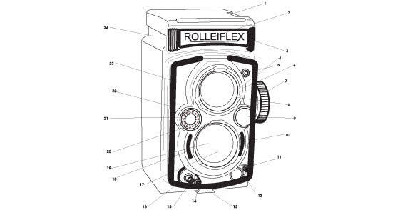 Free Vector Old Rolleiflex Automatic Camera