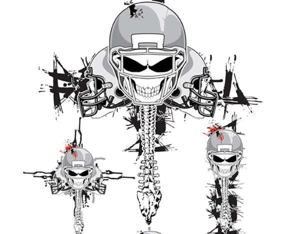 Skeleton Football Helmets