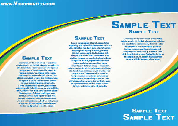 Business Blue Card Print Design Vector