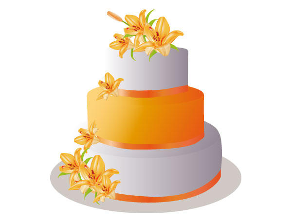 Pastel Cake Vector Art Free