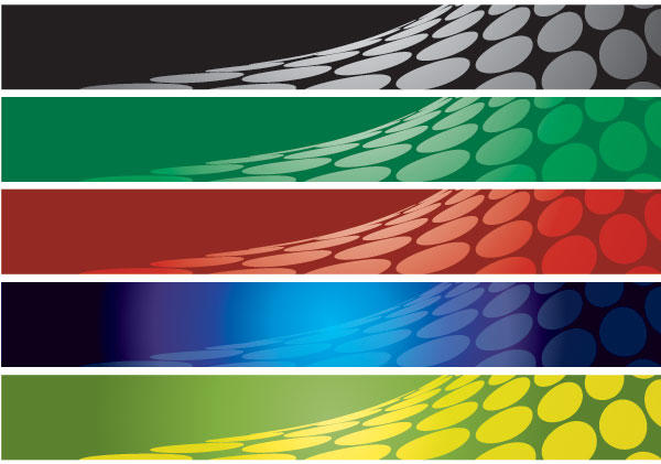 Dive into the Banners Vector: An Abstract & Colorful Design Fiesta