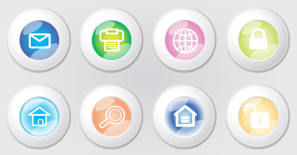 Free Vector Web Button