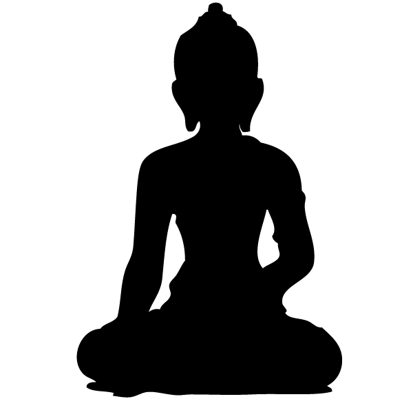 Buddha Silhouette Vector