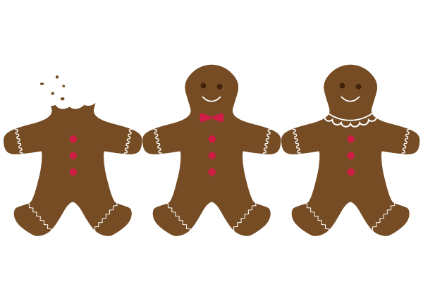 Vector Gingerbread Cookie Image