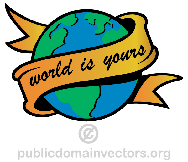 World is Yours Vector Image