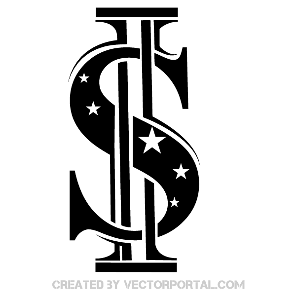 US Dollar Sign Vector Clip Art