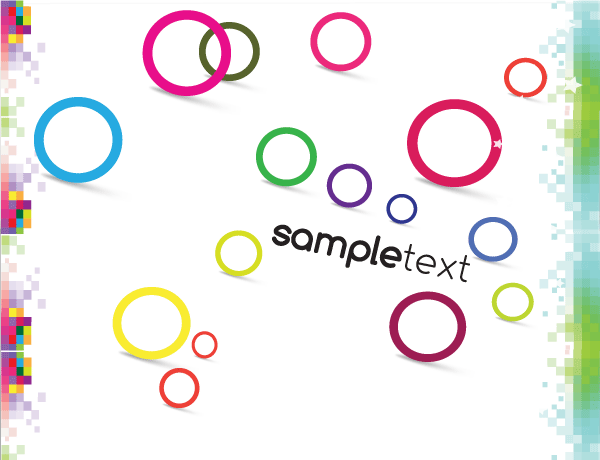 Colorful Circle Background Vector Free Download