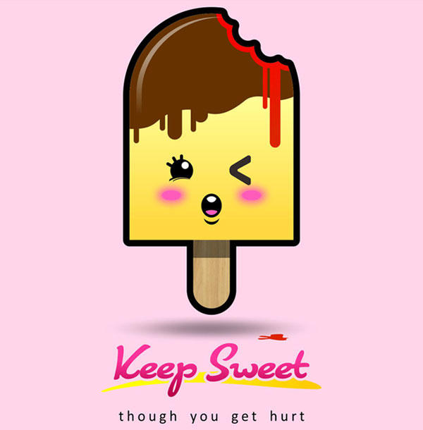 Free Vector Bitten Ice Cream Stick Bar