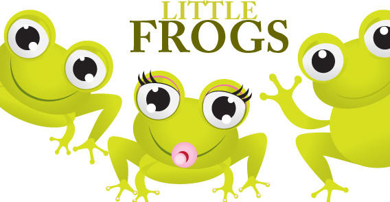 Little Frogs free vector
